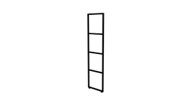 kubos frame 400mm x 1600mm Black