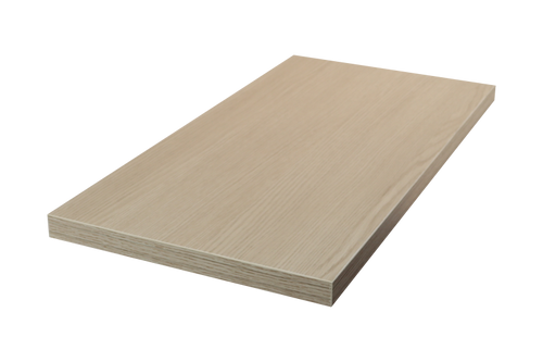Shelf for Flexiplus w/ notches 25mm x 400mm x 600mm Premium Oak Woodgrain