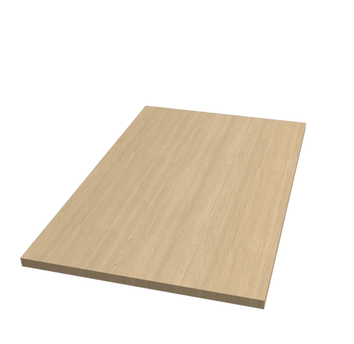 FlexiPlus Base or Top Panel 16mm for 600mm Upright or L Leg Bay Bay Premium Oak