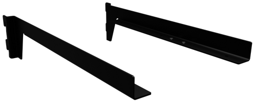 Flexi Offset Shelf Bracket For Hangrail 400mm pair Black