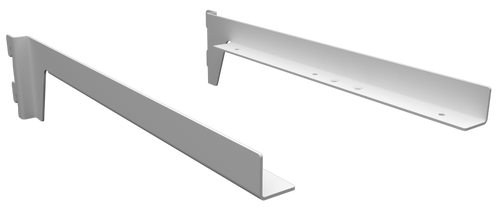 Flexi Offset Shelf Bracket For Hangrail 400mm pair White