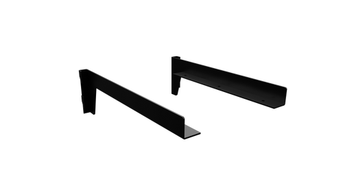 Flexi Offset Reversed Shelf Bracket 300mm pair Black