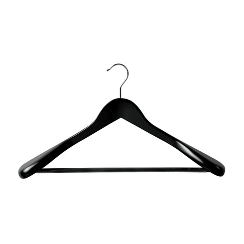 Suit Hanger with Rail Large 450mm Black Matte