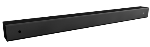flexiDROBE Offset Space Bar Only 450mm Black