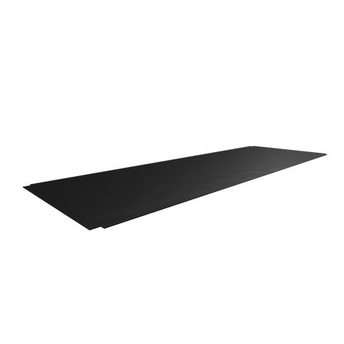 kubos Steel Shelf 400mm x 1200mm Stiffened Black