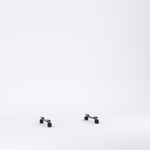 Pivo Mobile Unit Base with Wheels Pair