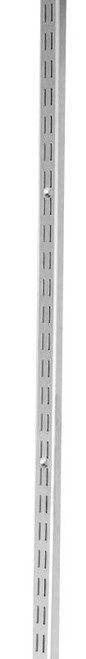 Flexiwall 25 Wall Channel Double Slot 2100 x 12mm Zinc