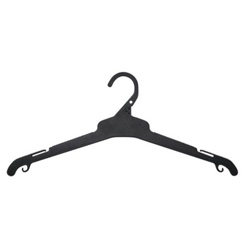 Top Hanger Non Slip Shoulder 420mm Black
