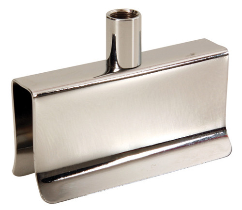 Ticketing Clamp for Rectangular Hangrail Chrome
