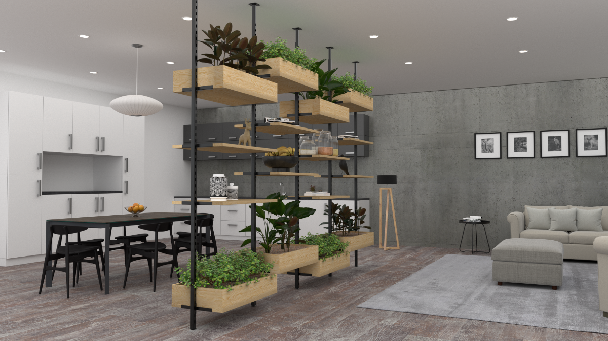 How to Use Surestyle Modular Display Systems as Room Divider Shelves ...