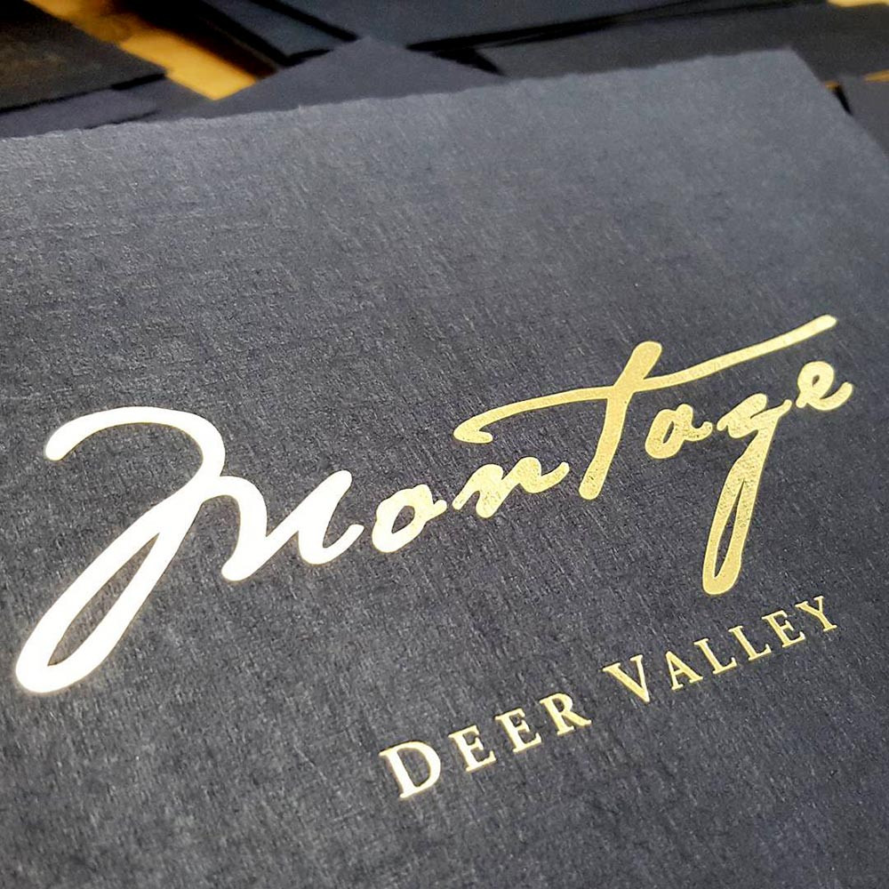 Custom Horizontal Contemporary Black Portrait Folder | Studio Style