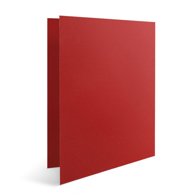 Personalized Red Photo Insert Card | Studio Style