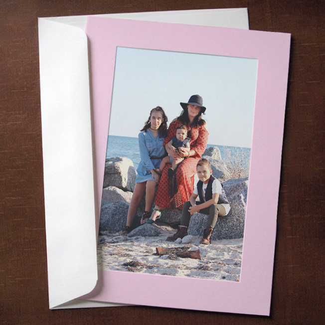 Pastel Pink Photo Insert Cards, Blank | Studio Style