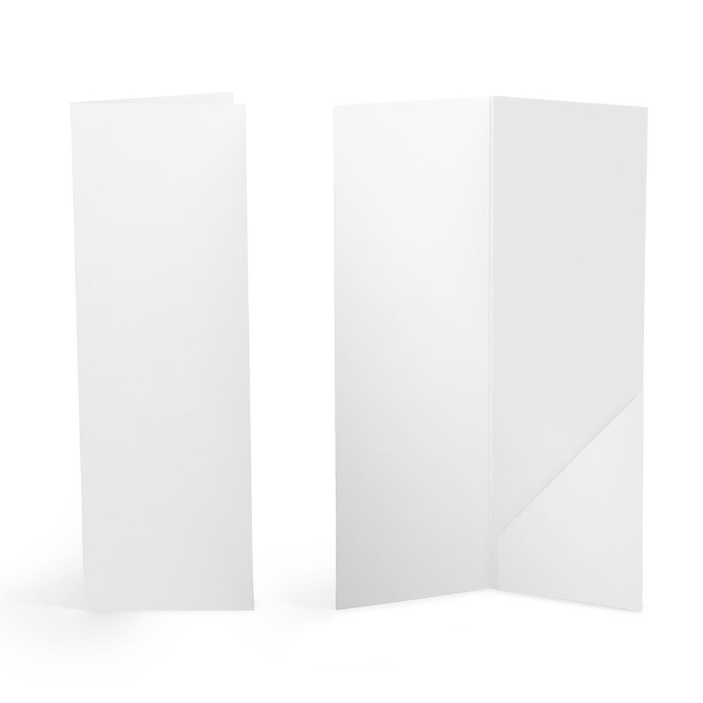 Blank White 2x6 Photo Booth Folder | Studio Style