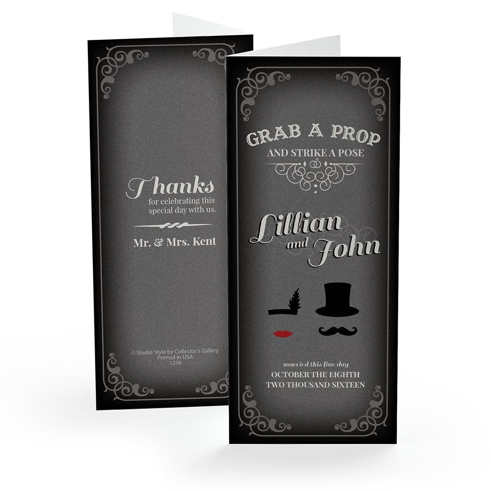 Vintage Inspired 2x6 Photo Booth Folder | Studio Style