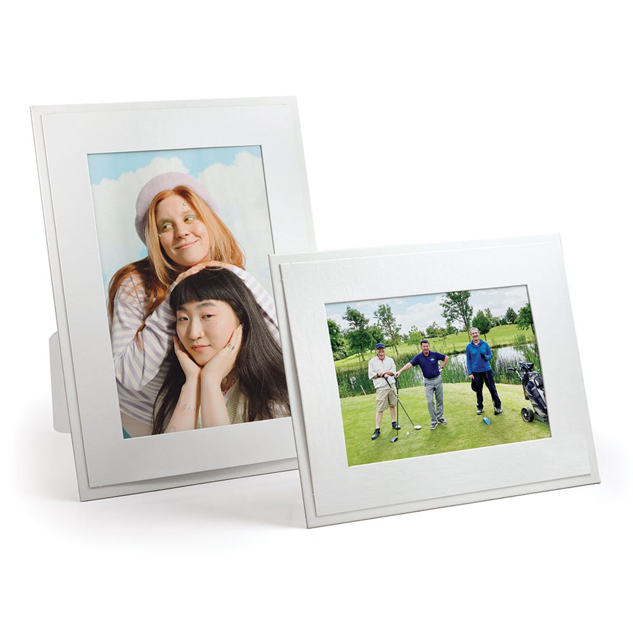 30 Pack Colorful 5x7 Paper Picture Frames, Cardboard Photo Easels