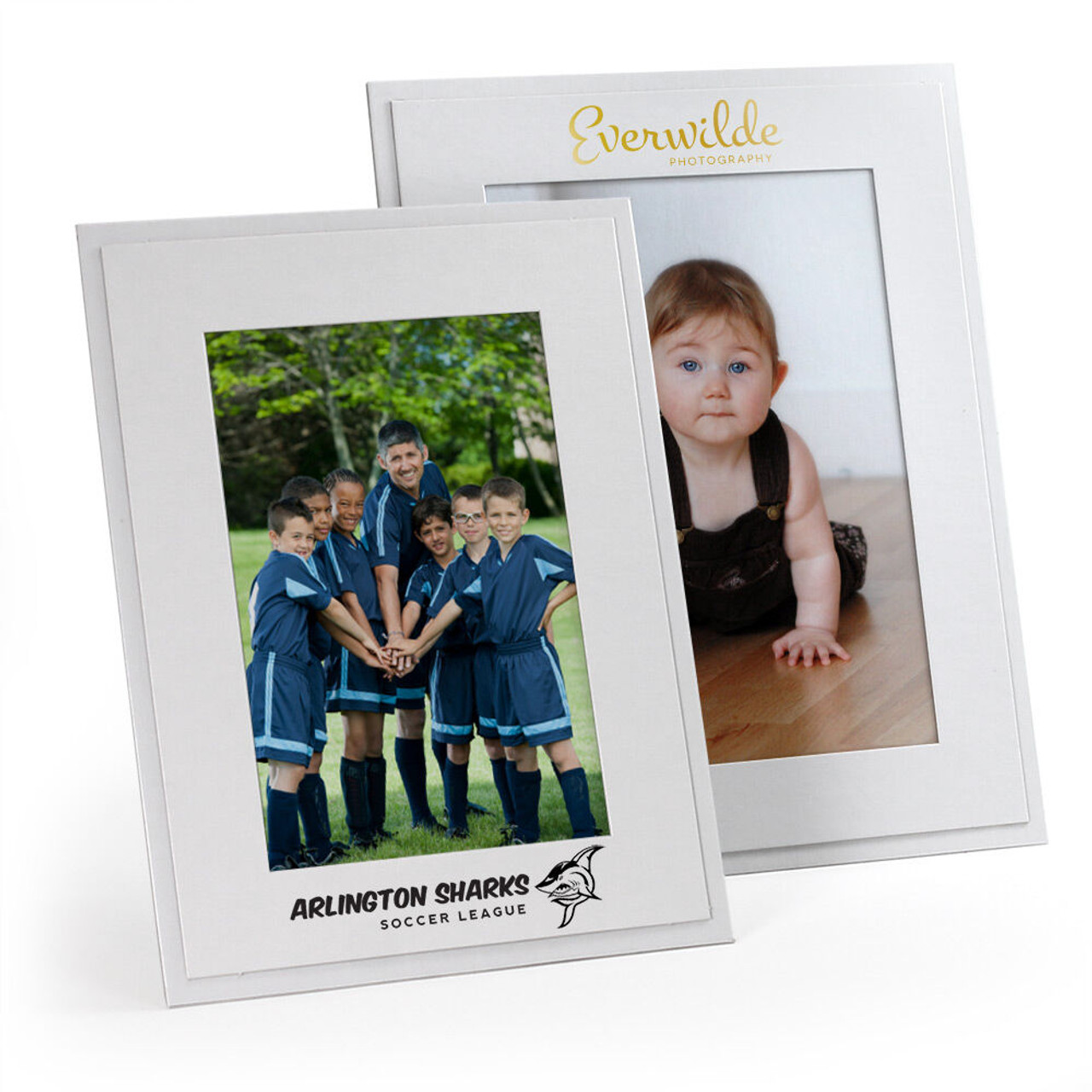 Personalized White Paper Picture Frames