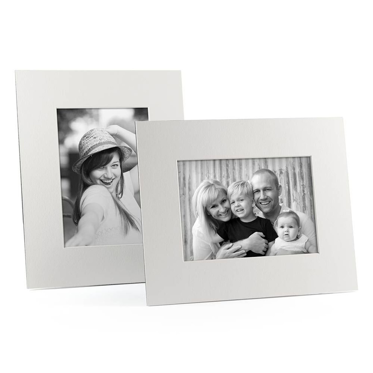 White Cardboard Photo Frame for 4x6, 5x7