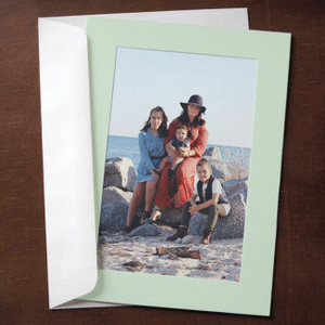 Mint green 5x7 photo insert card for 4x6 prints Mint green 5x7 photo insert card for 4x6 prints
