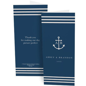 Navy blue nautical anchor photo booth folder design Navy blue nautical anchor photo booth folder design