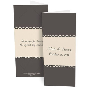 Gray picot ribbon design photo booth folder Gray picot ribbon design photo booth folder