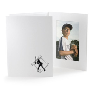 Vertical baseball player portrait folder Vertical baseball player portrait folder
