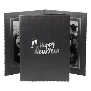 Custom holiday portrait folder for two vertical photos Custom holiday portrait folder for two vertical photos