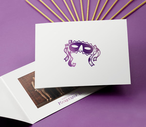 Personalized masquerade photo folder for horizontal 4x6 picture Personalized masquerade photo folder for horizontal 4x6 picture