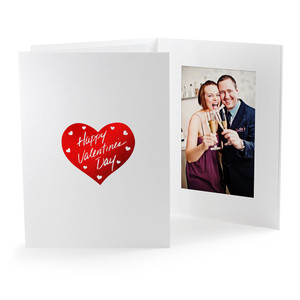 Valentine's Day photo folder with red heart design Valentine's Day photo folder with red heart design
