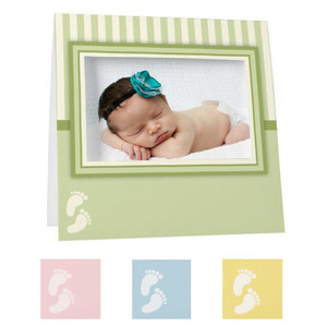 Baby footprints Instax frame in green, pink, blue, and yellow Baby footprints Instax frame in green, pink, blue, and yellow