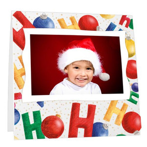 Holiday ornaments Instax paper picture frame with Ho Ho Ho Holiday ornaments Instax paper picture frame with Ho Ho Ho