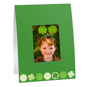 St. Patrick's Day Instax Mini frame with green clover design St. Patrick's Day Instax Mini frame with green clover design