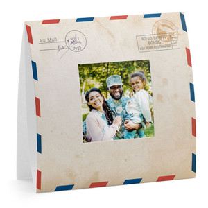 Vintage airmail Instax Square paper frame Vintage airmail Instax Square paper frame