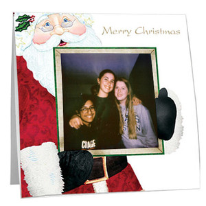 Christmas party Polaroid frame with Santa design Christmas party Polaroid frame with Santa design