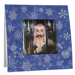 Winter snowflakes Polaroid picture frame Winter snowflakes Polaroid picture frame