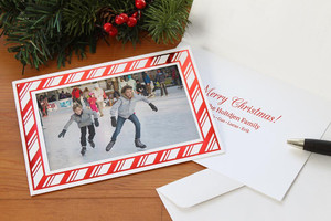 Custom Christmas photo card with personalized sentiment Custom Christmas photo card with personalized sentiment