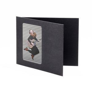 Black photo insert card for wallet-sized prints Black photo insert card for wallet-sized prints