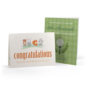 Horizontal and vertical A2 custom printed cards Horizontal and vertical A2 custom printed cards
