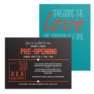 Horizontal and vertical custom printed A2 postcards Horizontal and vertical custom printed A2 postcards