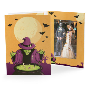 Halloween witch vertical 4x6 photo folder Halloween witch vertical 4x6 photo folder