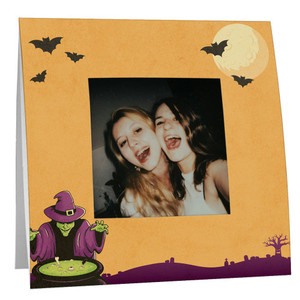 Halloween witch-themed Polaroid paper frame Halloween witch-themed Polaroid paper frame