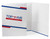 Two-color custom folder with flight school logo and branding printed on the cover and pockets Two-color custom folder with flight school logo and branding printed on the cover and pockets