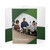 Green 6x9 welcome folder with photo and company logo
