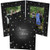 Vertical custom printed double-sided photo folder for a school dance with a starry night theme