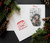 Custom festive and bright Christmas photo folder with red foil logo imprint and design
