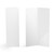 2x6 white photo booth folder with pocket