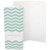 Mint green chevron pattern on a 2x6 photo booth folder