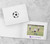 Personalized soccer photo folder with park district logo imprint