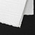 Deckled edge detail on white portrait folder