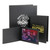 Custom black slip-in photo folders with event branding in metallic foil Custom black slip-in photo folders with event branding in metallic foil